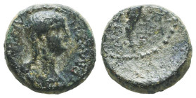 Roman Provincial Coins, Ae
Reference:

Condition: Very Fine

Weight: 3,3 gr
Diameter: 12,8 mm