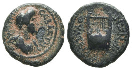 Roman Provincial Coins, Ae
Reference:

Condition: Very Fine

Weight: 2,2 gr
Diameter: 16,5 mm