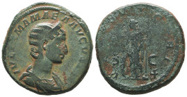 Julia Mamaea. Augusta, A.D. 222-235. AE sestertius.
Reference:

Condition: Very Fine

Weight: 26,4gr
Diameter: 30,9mm