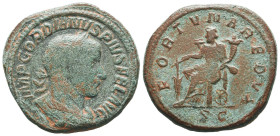 Gordian III. A.D. 238-244. AE sestertius.
Reference:

Condition: Very Fine

Weight: 17,9gr
Diameter: 29,5mm