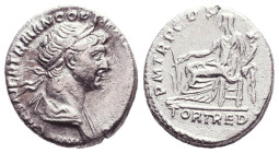 Trajan. A.D. 98-117. AR denarius
Reference:

Condition: Very Fine

Weight: 3,3gr
Diameter: 17,3mm