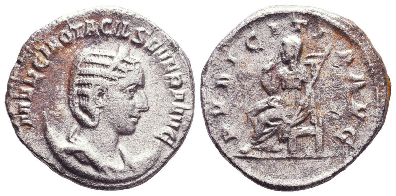 OTACILIA SEVERA, 244-249 AD. AR, Antoninianus
Reference:

Condition: Very Fine

...