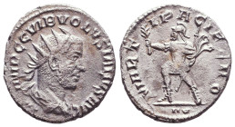 Volusian AR Antoninianus, AD 251-253
Reference:

Condition: Very Fine

Weight: 3,1gr
Diameter: 21mm