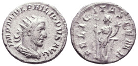 Philip I, 244-249. AR. Antoninianus
Reference:

Condition: Very Fine

Weight: 2,9gr
Diameter: 21mm