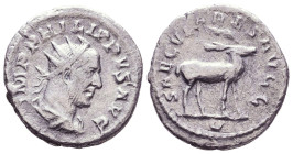 Philip I, 244-249. AR. Antoninianus
Reference:

Condition: Very Fine

Weight: 3,8gr
Diameter: 22,1mm