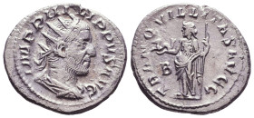 Philip I, 244-249. AR. Antoninianus
Reference:

Condition: Very Fine

Weight: 4gr
Diameter: 20,7mm
