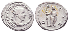 Traianus Decius (249-251 AD). AR Antoninianus 
Reference:

Condition: Very Fine

Weight: 4,2gr
Diameter: 23,7mm