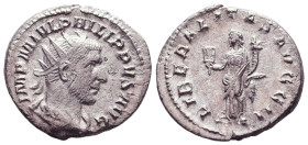 Philip I, 244-249. AR. Antoninianus
Reference:

Condition: Very Fine

Weight: 3,1gr
Diameter: 21,3mm