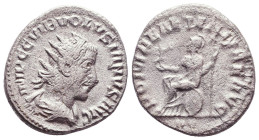 Volusian AR Antoninianus, AD 251-253
Reference:

Condition: Very Fine

Weight: 3,9gr
Diameter: 20,6mm