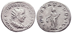 Trebonianus Gallus AR Antoninianus. AD 251-253. 
Reference:

Condition: Very Fine

Weight: 3,1gr
Diameter: 21,6mm