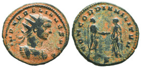Aurelian. A.D. 270-275. AE aurelianianus 
Reference:

Condition: Very Fine

Weight: 3,4gr
Diameter: 22,5mm