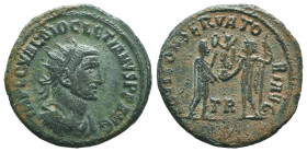 Diocletian. A.D. 284-305. AE antoninianus
Reference:

Condition: Very Fine

Weight: 3,3gr
Diameter: 21,2mm