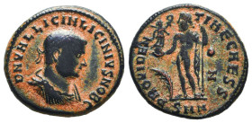 Licinius II. Caesar, A.D. 317-324. AE follis
Reference:

Condition: Very Fine

Weight: 3,7gr
Diameter: 18,4mm