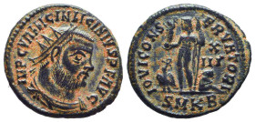 Licinius II. Caesar, A.D. 317-324. AE follis
Reference:

Condition: Very Fine

Weight: 3,4gr
Diameter: 20,5mm