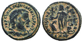 Licinius II. Caesar, A.D. 317-324. AE follis
Reference:

Condition: Very Fine

Weight: 3,1gr
Diameter: 18,1mm