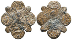 Byzantine Lead Seals, 7th - 13th Centuries. 
Reference:

Condition: Very Fine

Weight: 7,3gr
Diameter: 32,1mm