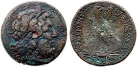 Ancient, GREEK. PTOLEMAIC KINGDOM. Ptolemy III Euergetes, Tetrobol (246-222 BC) (Alexandria mint) (Bronze, 43.37 gr, 40 mm). Very Fine.