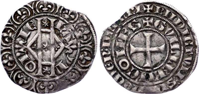 Belgium - Hainaut - Guillaume I (1304-1337), Petit gros (1323-1326) (Valencienne...