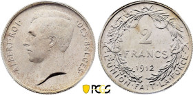 Belgium - Albert I (1909-1934), 2 Francs 1912 (Brussels mint) (Silver, 10.00 gr, 27 mm). Dupriez 1944, KM 74. PCGS MS66

Single finest known.