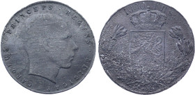 Belgium - Prince Regent Charles (1944-1951), Tin essai 1000 Francs 1949 (Lead, 16.68 gr, 30 mm). Bogaert 2842. Extremely Fine.