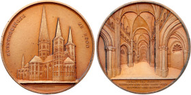 Belgium - Germany, Bonn Cathedral 1855, Wiener (Bronze, 96.94 gr, 60 mm). Van Hoydonck 121. Extremely Fine.

The Royal Mint of Belgium, Federal Public...