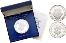 Costa Rica, 250 Colones 1983 (Silver, 30.33 gr, 39 mm). KM 217. Proof Uncirculated.

Struck at the Franklin Mint, mintage of only 393 pieces!