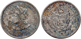 El Salvador - Republic (1841-date), 1 Peso 1904 (San Francisco mint) (Silver, 25.00 gr, 37 mm). KM 115.2. Extremely Fine.