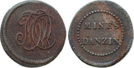 France - Louis XVIII (1815-1824), Anzin mines (circa 1820) (Copper, 9.95 gr, 27 mm). Mazard 781. Very Fine.