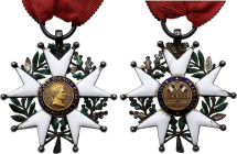 France - Second Republic (1848-1852), National Order of the Legion of Honour, Chevalier (Knight) (18.74 gr, 45 mm). Very Fine.
