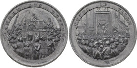 France - Second Republic (1848-1852), Chamber of Deputies, City Hall of Paris (1848) (Tin, 132.00 gr, 68 mm). Extremely Fine.

From Doctor Andre Bernh...