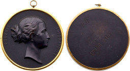 France - Bois Durci, Eugenie Imperatrice ND (circa 1860), assigned to Francois Lepage (Bois durci, 142.08 gr, 12.00 cm). Extremely Fine.12.00 cm - 142...