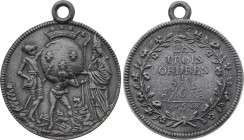 Etats Généraux, Réunion des Trois Ordres (27 juin 1789) (Etain, 22.00 gr, 44 mm). Hennin 15. Superbe.

Provient de la collection du Docteur André Bern...
