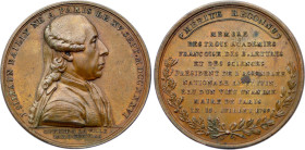 Jean Silvain Bailly, Maire de Paris (15 juillet 1789) (Bronze, 27.44 gr, 42 mm). Hennin 37. Superbe.