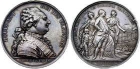Louis XVI, Arrivée du Roi à Paris (6 octobre 1789), Duvivier (Argent, 81.82 gr, 53 mm). Hennin 63. Superbe, Petit coup.