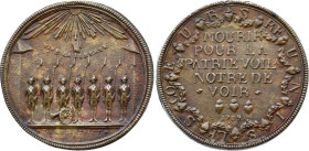 Garde Nationale de Paris (1789) (Cuivre, 18.28 gr, 44 mm). Hennin cfr. 78. Superbe.