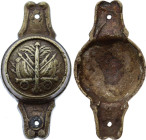 Applique aux attributs révolutionnaires (circa 1789-1791) (Bronze, 14.00 gr, 25 mm). Très beau.

Provient de la collection du Docteur André Bernheim...
