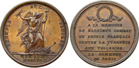 Confédération Nationale Paris (14 Juillet 1790) (Métal blanc, 14.85 gr, 35 mm). Hennin 147. Superbe.