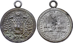 Fédération Martiale à Paris (14 Juillet 1790) (Etain, 12.96 gr, 40 mm). Hennin 149. Superbe.