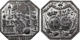 Prestation de serment du Roi Louis XVI (14 Juillet 1790) (Etain, 10.04 gr, 29 mm). Hennin 158. Superbe.