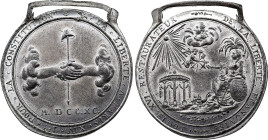Fédération Générale (14 Juillet 1790) (Etain, 9.06 gr, 35 mm). Hennin 161. Superbe.