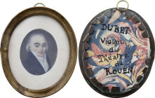 Portrait miniature, Dubet, Violon du théâtre de Rouen (circa 1790) (Cuivre, 26.00 gr, 64 mm). Superbe.

Le violon "Dubet" du Théâtre de Rouen est un c...