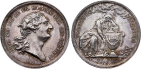 Exécution de Louis XVI (21 Janvier 1793), Loos (Argent, 9.45 gr, 31 mm). Hennin 469. Superbe.