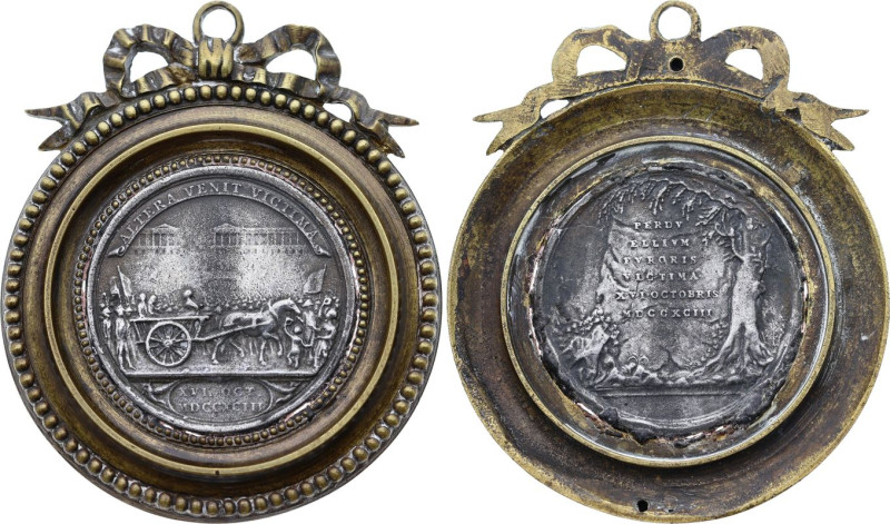 Marie-Antoinette (16 Octobre 1793), Baldenbach (Etain, 108.00 gr, 76 mm). Hennin...