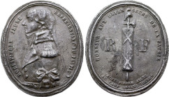 Robespierre jeune représentant du peuple (1793) (Plomb, 35.79 gr, 47 mm). Hennin 549. Superbe.