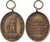 Médailles des Huissiers (1793), Maurisset (Bronze, 18.00 gr, 32 mm). Hennin cfr. 571. Très beau.

Pendant la Révolution française, de nombreuses médai...