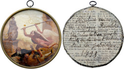 Peinture sur Verre, Retraits de tous les privilèges (1793) (Cuivre, 38.00 gr, 75 mm). Superbe.

La révolution pour les traits de la mort détruisant to...