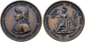 Napoleon Bonaparte, Victoire pendant la campagne d'Italie 1796 (Bronze, 33.40 gr, 42 mm). Hennin 766. Superbe. Refrappe officielle en bronze, avec con...