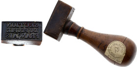 Cachet Révolutionnaire, Section du Peuple Français (circa 1790) (Bronze, 39.66 gr, 38 mm). Superbe.

La Section du Peuple Français était une organisat...