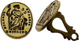 Sceau Révolutionnaire, Liberté Egalité ou la Mort Jacobins (circa 1790) (Laiton doré, 4.86 gr, 18 mm). Superbe.

"Liberté, égalité, ou la mort" est un...