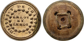 Bouton révolutionnaire, Louis XVI, District de Chartres (Cuivre, 18 mm). Superbe.

Provient de la collection du Docteur André Bernheim